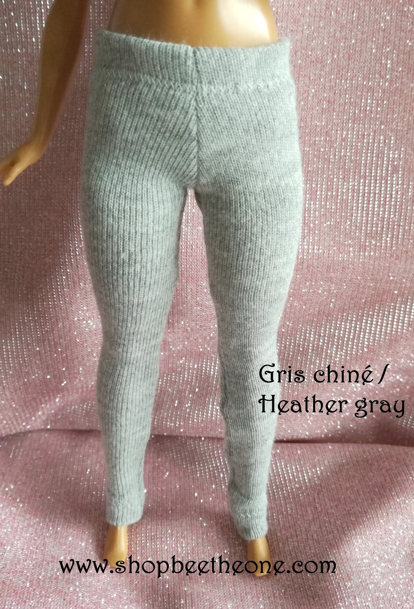 Pantalon collant leggings long pour poupées Barbie - 11 couleurs - 4 tailles - Collection Basics - par Bee the One