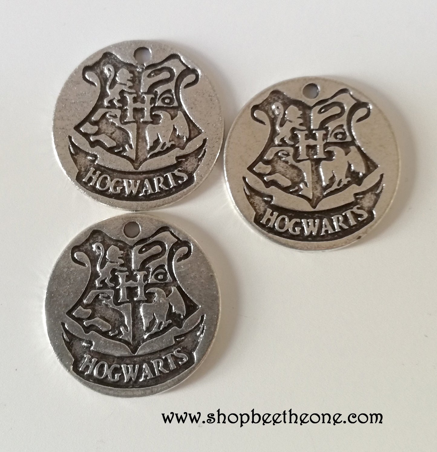 Breloque pièce Blason Ecole de magie - 19 mm
