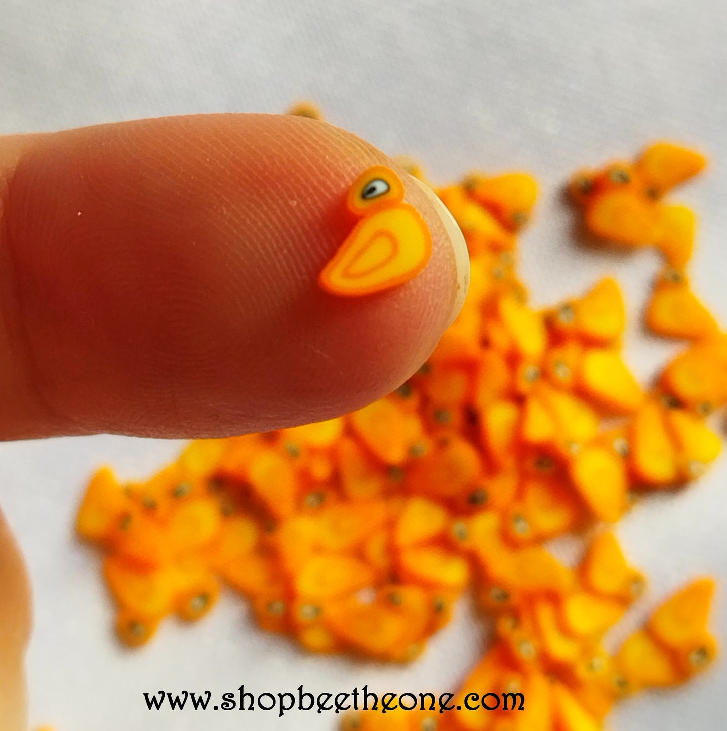 1 g (+/- 90 pièces) de Tranches de Fimo Pâte Polymère - Canard