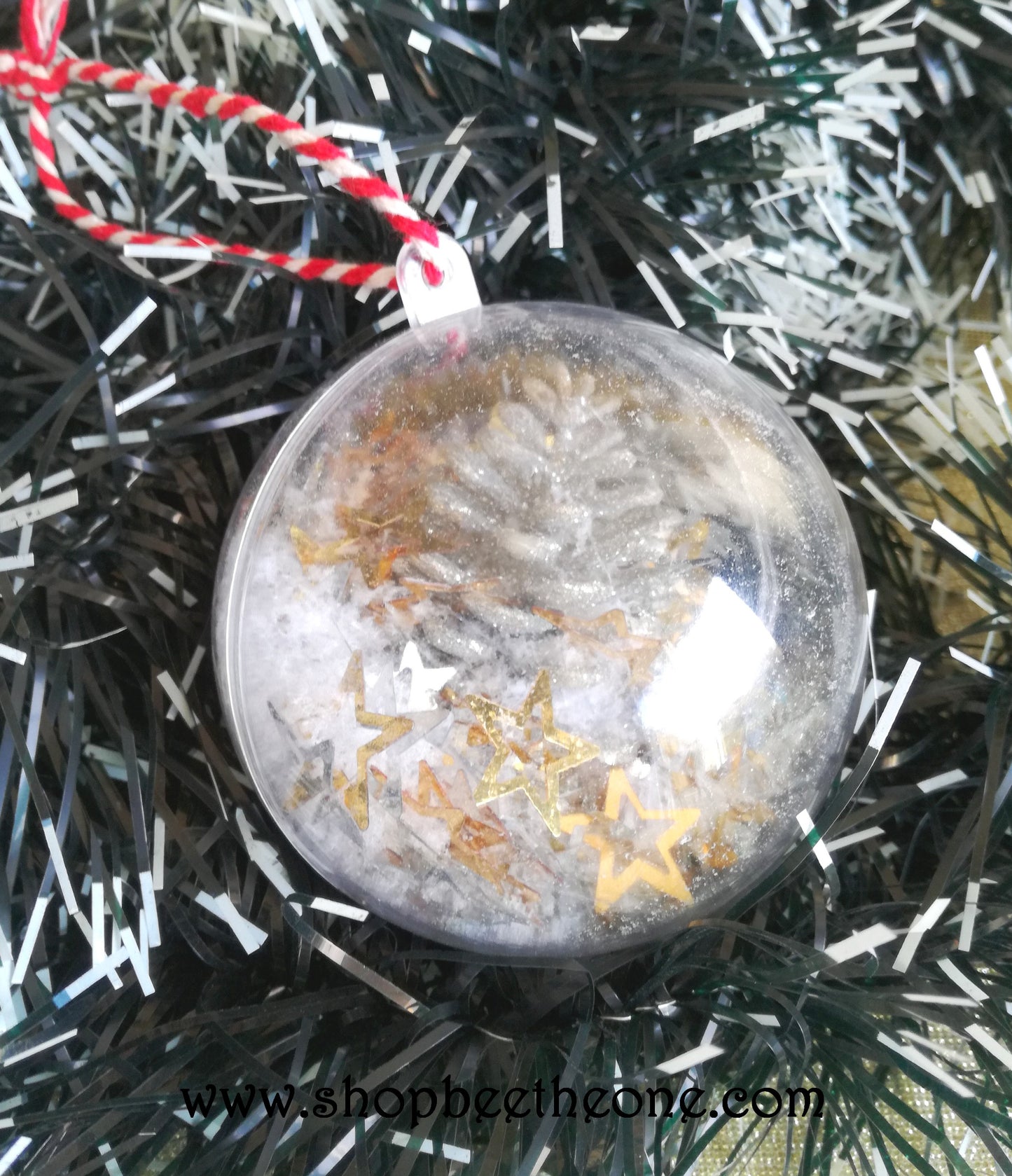 Lot de 2 Boules de Noël garnies réutilisables - Marque Zambara
