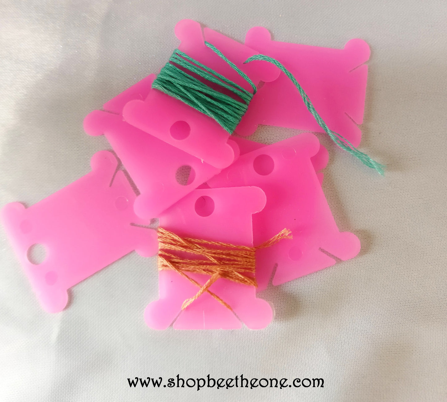 Bobine/enrouleur/carte de support/cartonnette en plastique pour fils et rubans