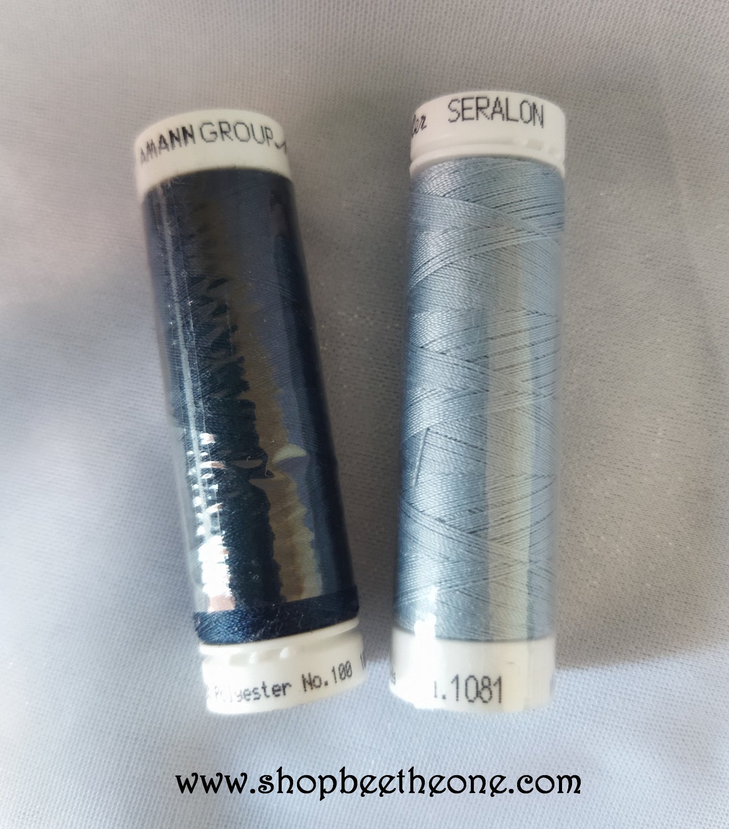 Bobine de Fil polyester pour couture Mettler Seralon - 100 m - 2 coloris