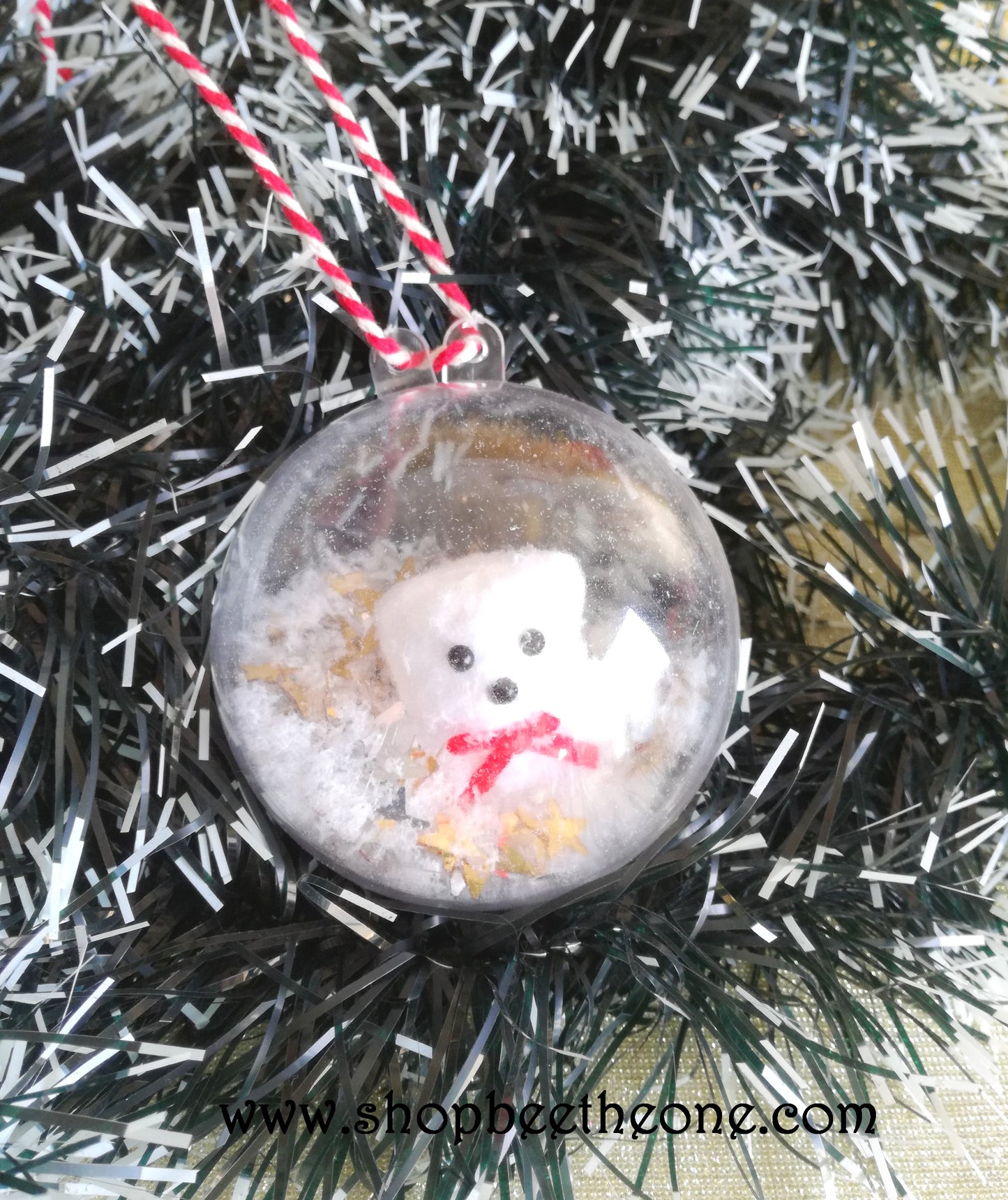 Lot de 2 Boules de Noël garnies réutilisables - Marque Zambara