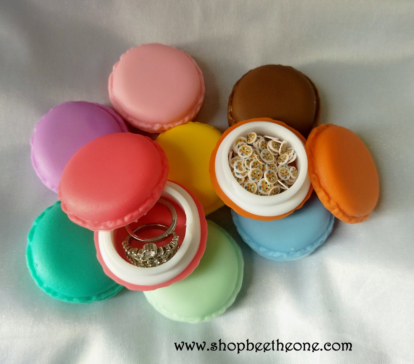Mini Boîte à Bijoux Macaron parisien - 9 Coloris