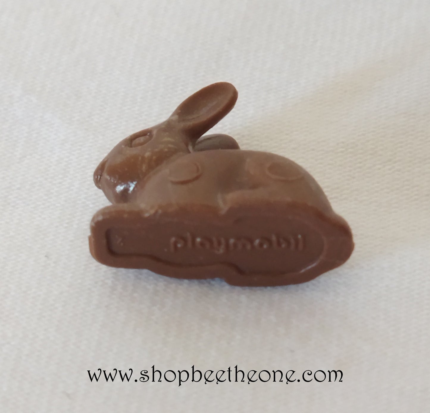 Lapin couché - Playmobil 1999 - Marron foncé