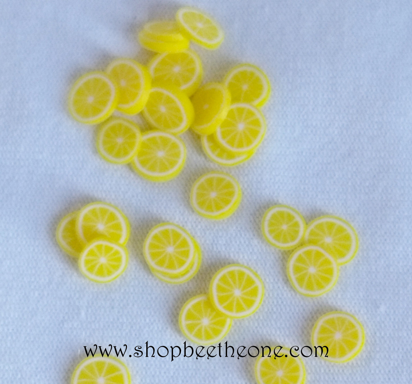 1 g (+/- 70 pièces) de Tranches de Fimo Pâte Polymère - Citron jaune ou vert