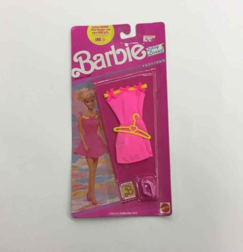 Habillage Loisir (Easy Living) Robe rose à noeuds rose - Mattel 1990 - Vêtement