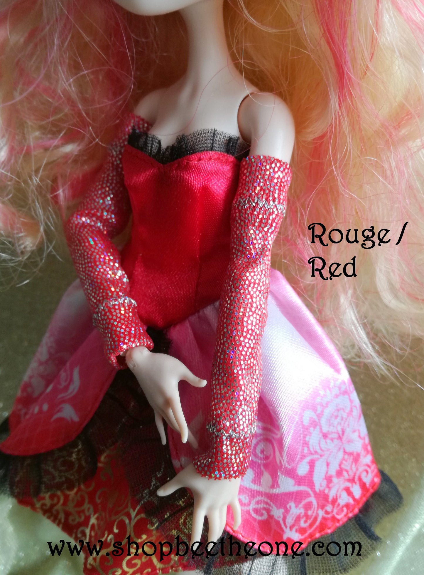 Paire de Manches longues imprimé holographique pour poupées Ever After High/Hairmazing - 3 coloris - Collection Basics - par Bee the One