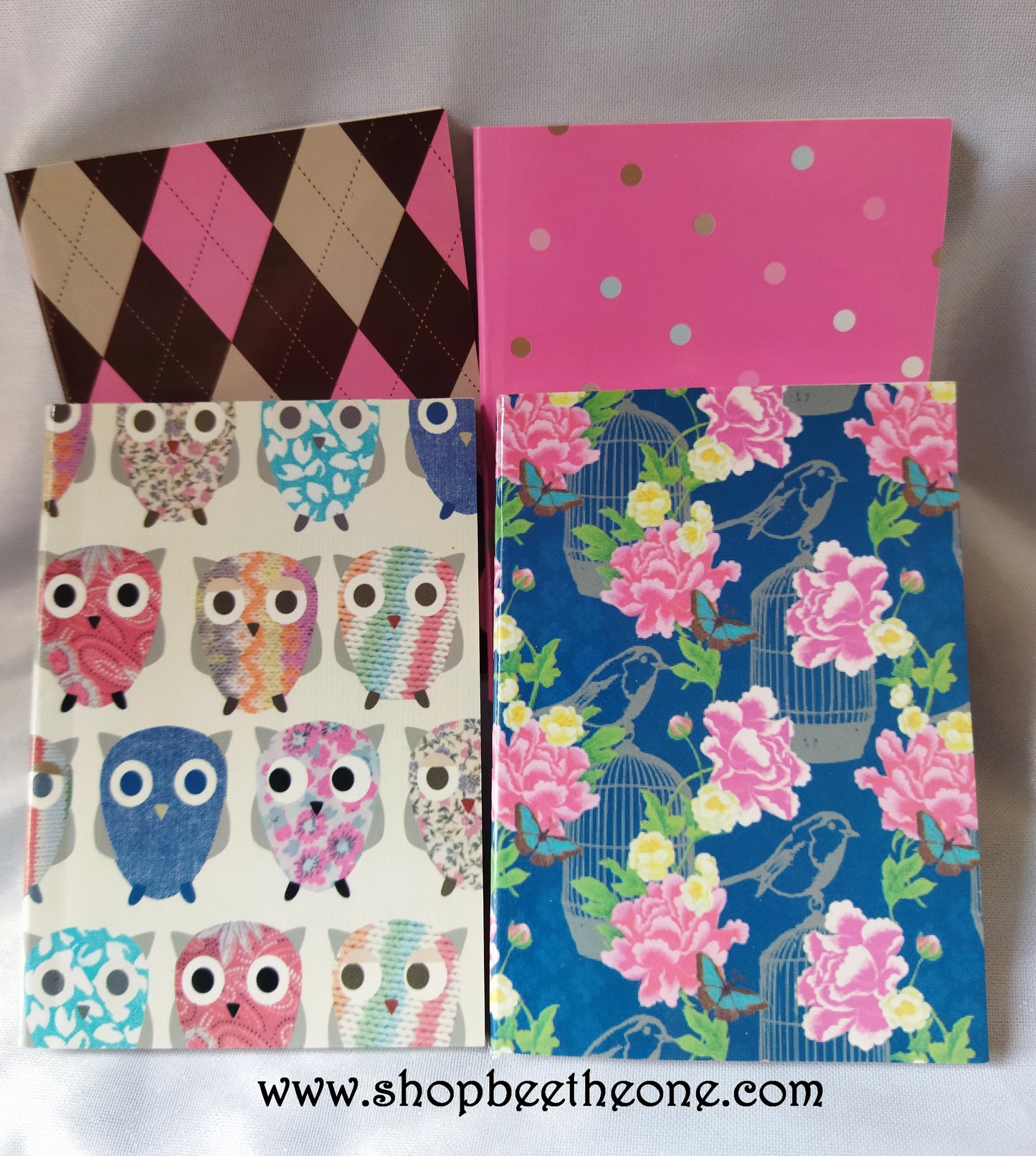 Cahier/Notebook - 10,5 x 7,5 cm - 80 pages - 4 modèles