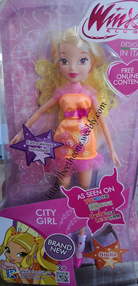 Poupée Winx Club Stella City Girl - Witty Toys - 2016 - Exclusivité Chine