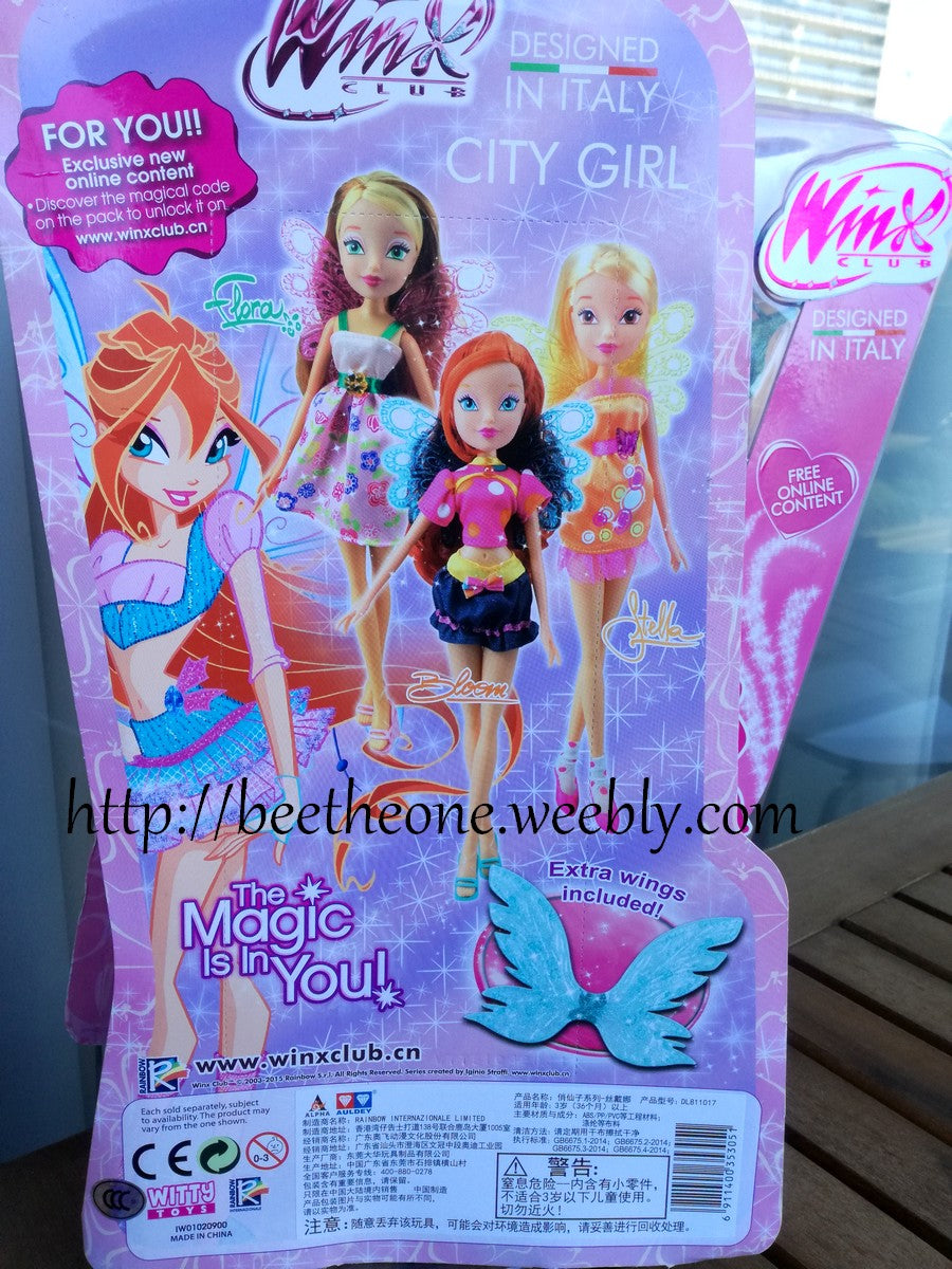 Poupée Winx Club Stella City Girl - Witty Toys - 2016 - Exclusivité Chine