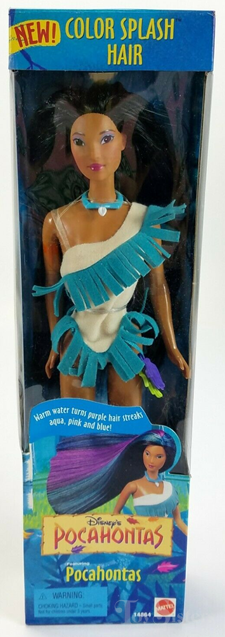 Pocahontas Color Splash Hair - Mattel 1995 - Poupée - Robe