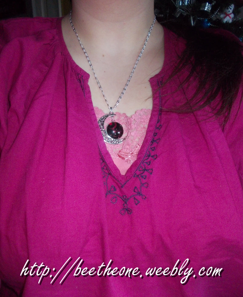 Collier pendentif Lune et Cabochon "Constellation du Zodiaque" - 12 modèles