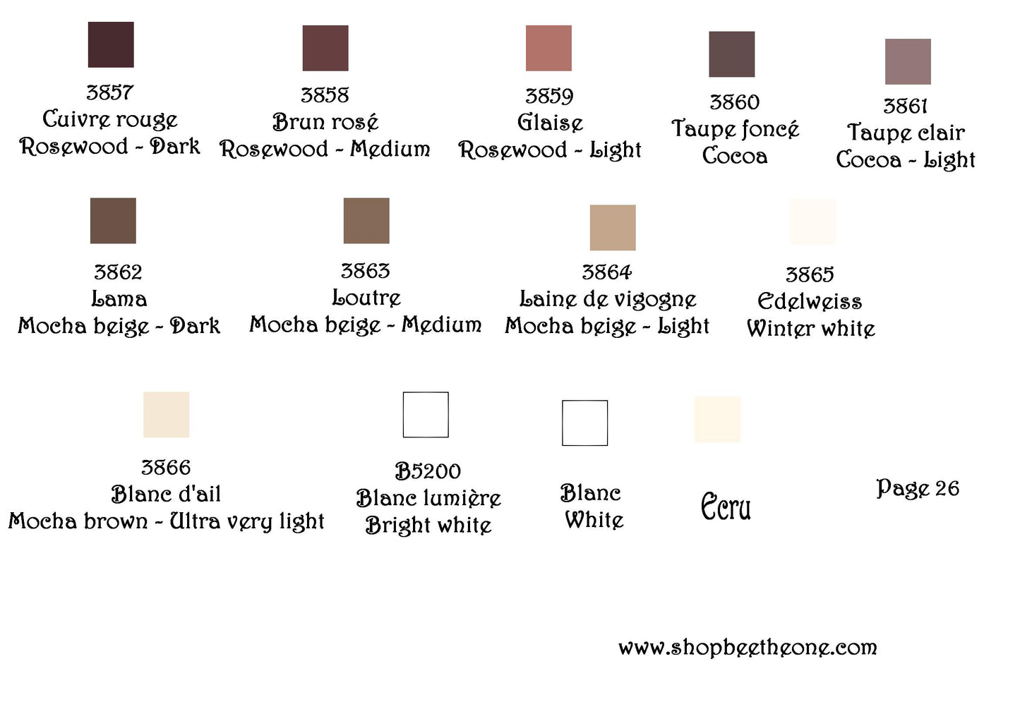Fil écheveau de coton mouliné pour broderie - 8 m - 6 brins - Coloris DMC 3823 à Ecru - sans marque
