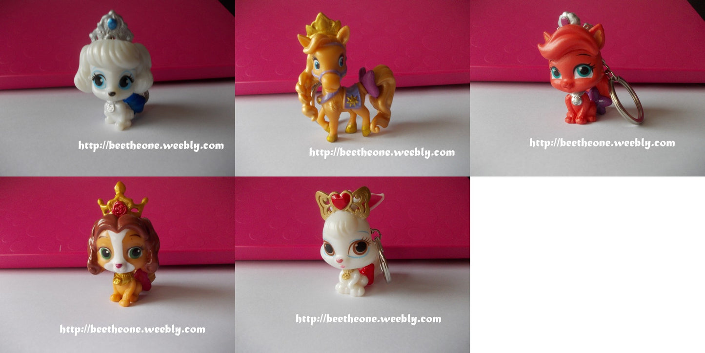 Porte-clés figurines Animaux de princesse - 5 modèles au choix