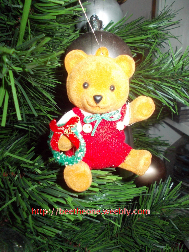 Lot de 2 Ornements Décorations pour Sapin de Noël "Ourson"