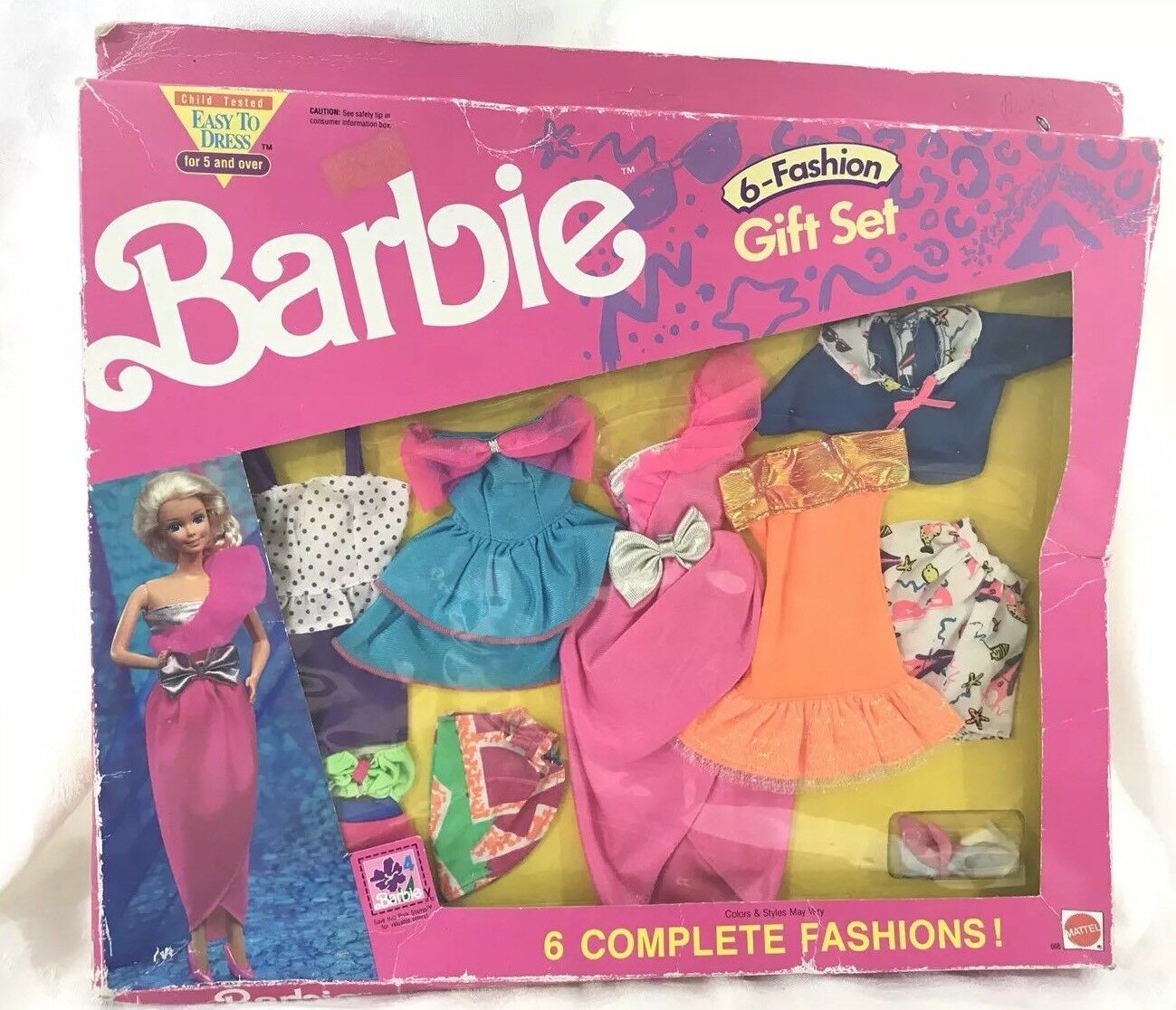 Barbie 6-Fashion Gift set #668 - Mattel 1991 - Vêtements