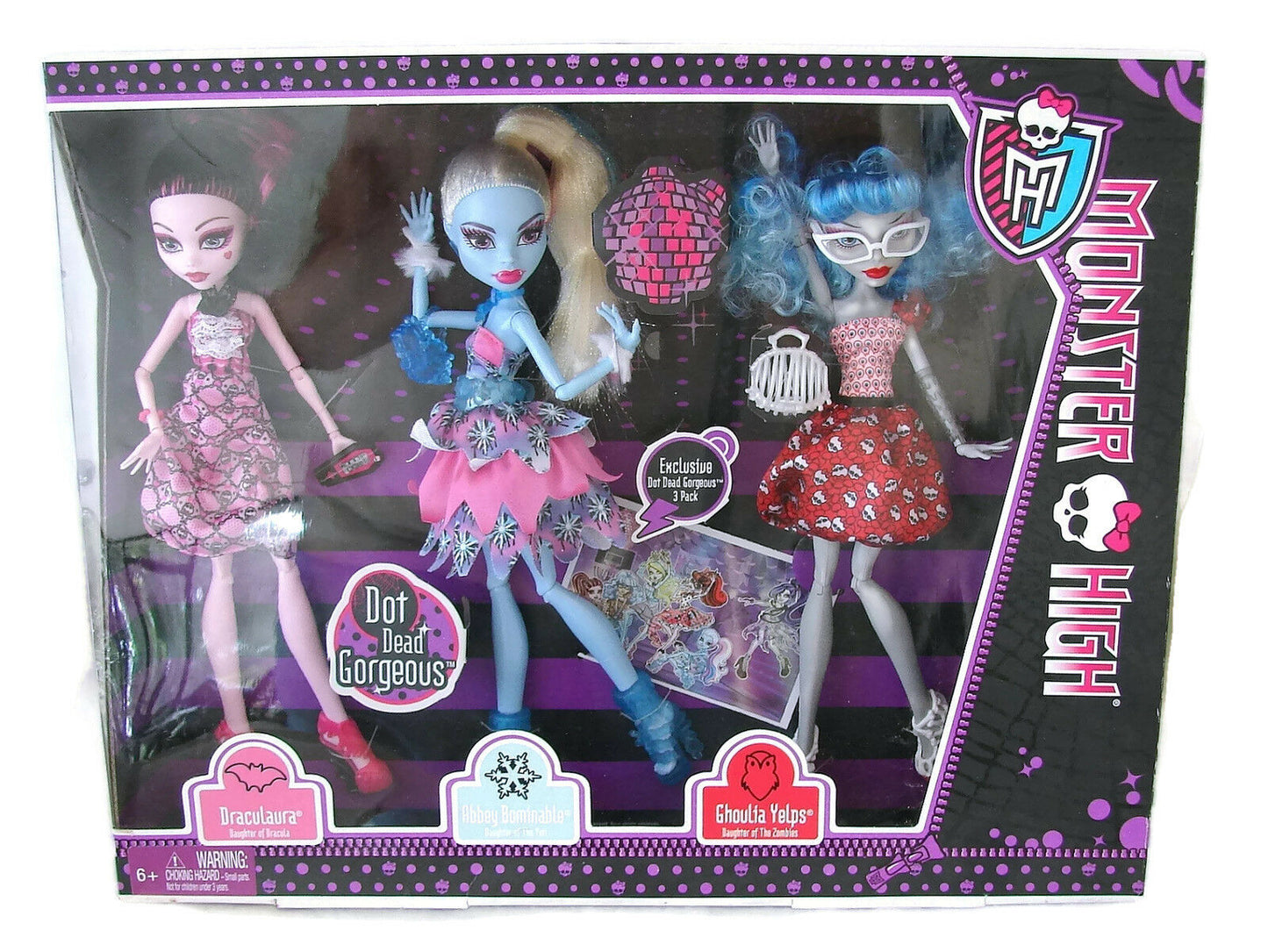 Ghoulia Yelps Dot Dead Gorgeous 3-pack - Exclusivité - Mattel 2012 - Vêtement