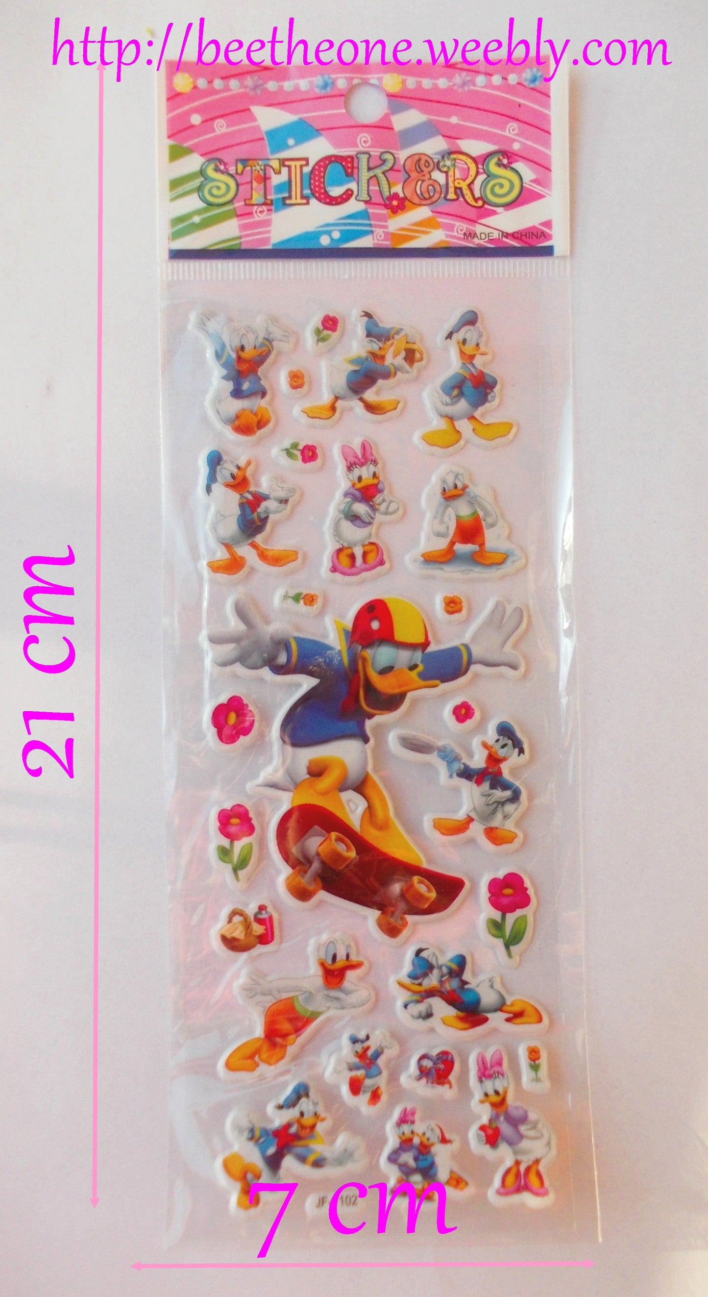 Planche de stickers Donald et Daisy