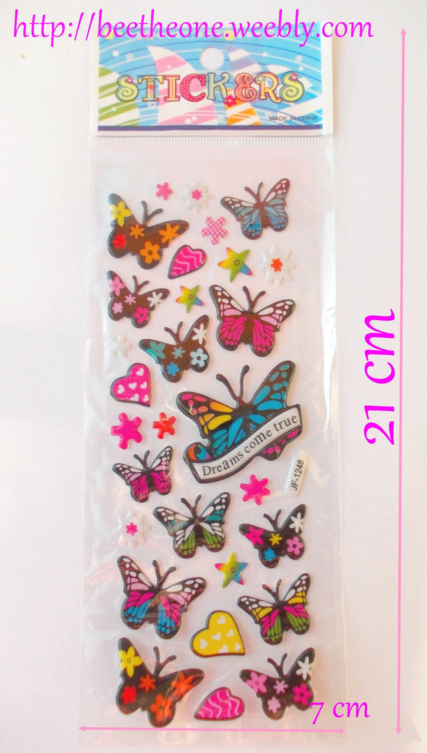 Planche de stickers "Papillons"