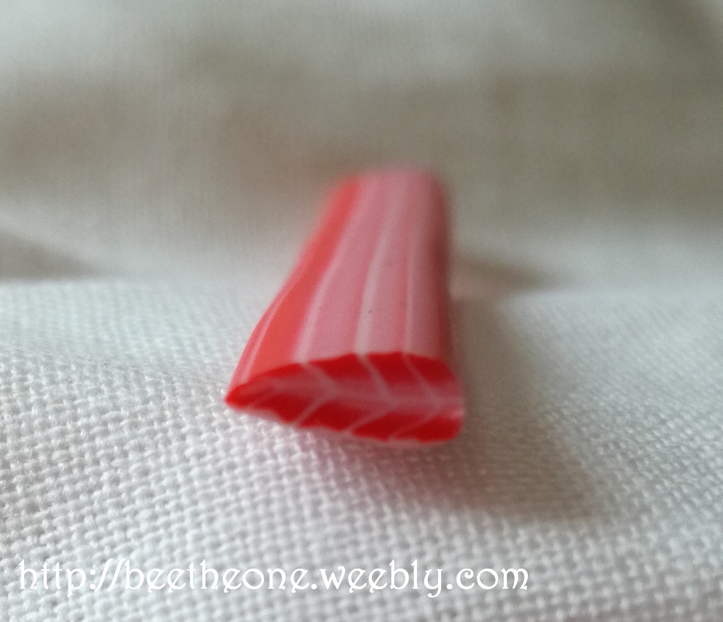 Canne Bâton Fimo Pâte Polymère - Plume longue effilée avec nervure (2 coloris)