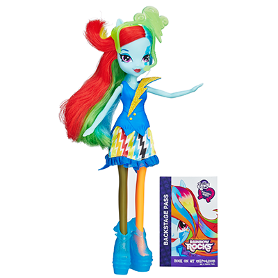 Poupée Equestria Girl Look Fluo - Hasbro - 2014 - Rainbow Dash