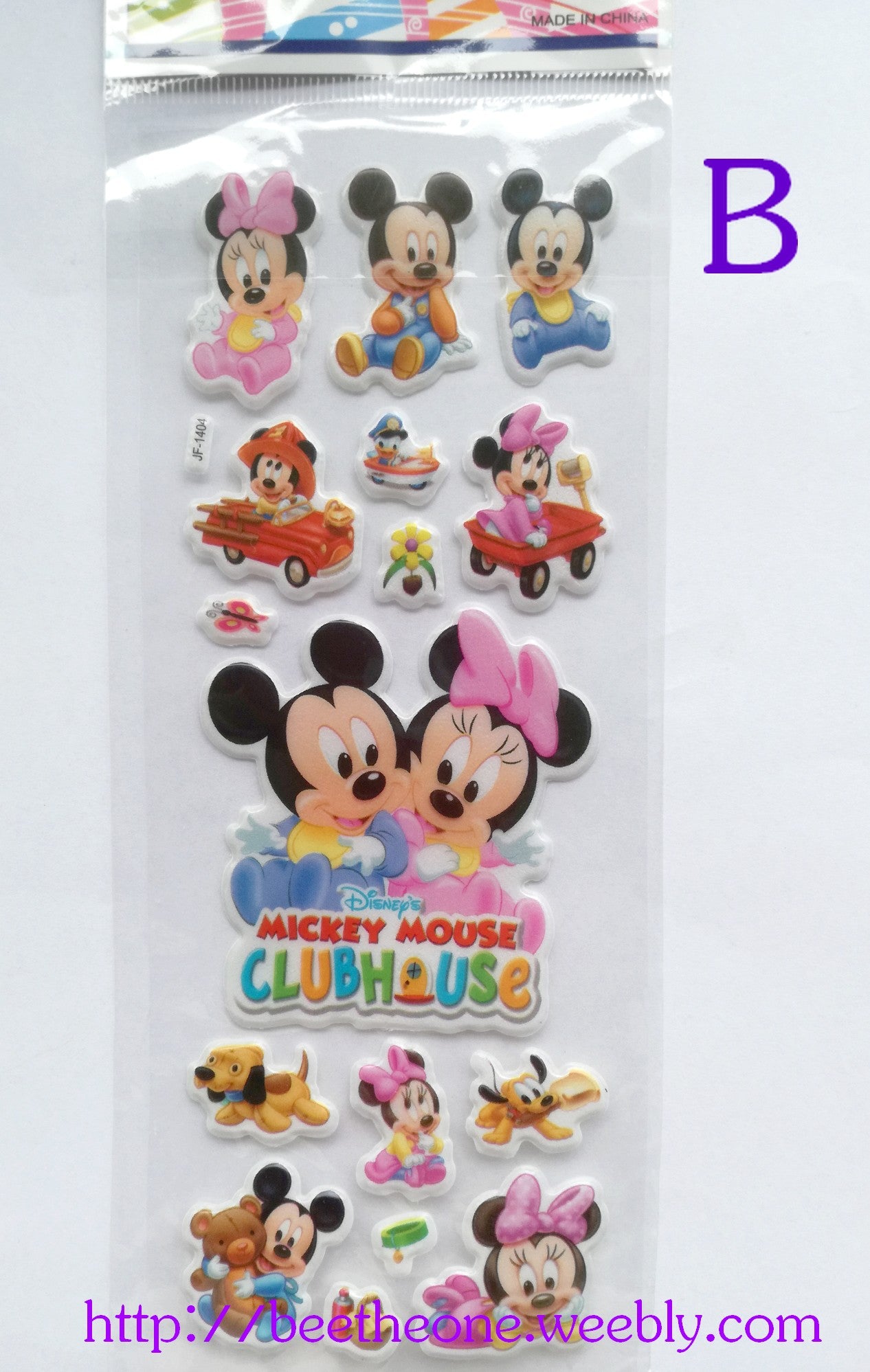 Planche de stickers Baby Mickey - 5 modèles