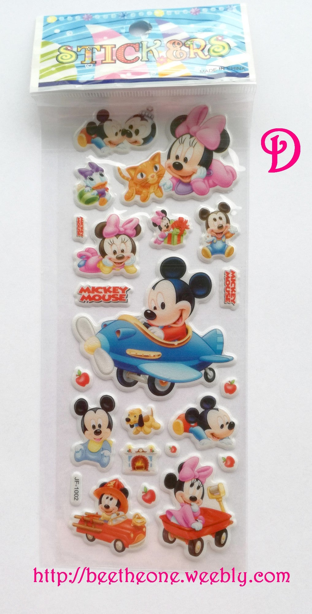 Planche de stickers Baby Mickey - 5 modèles