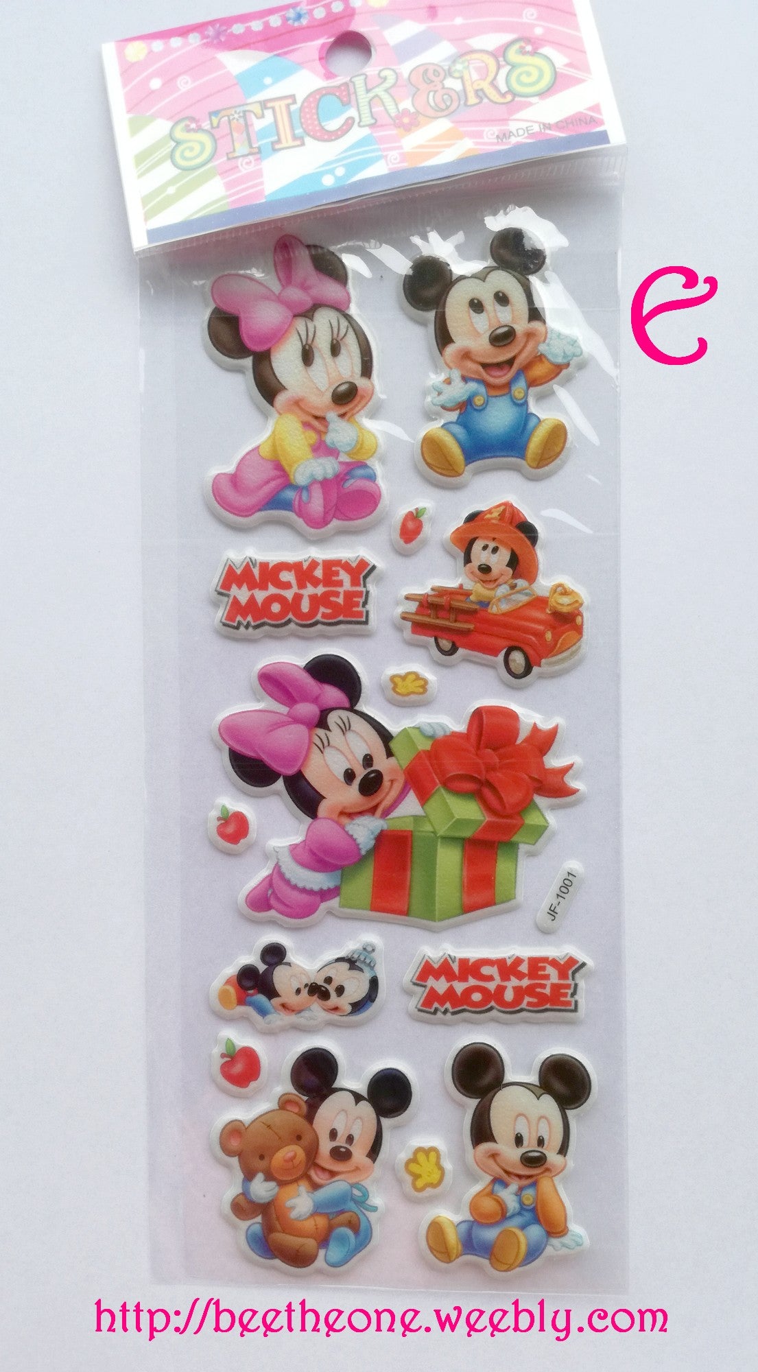 Planche de stickers Baby Mickey - 5 modèles