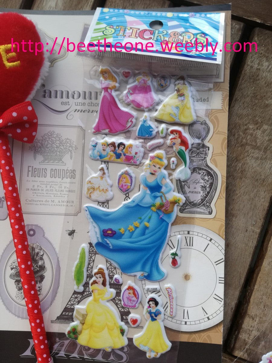 Planche de Stickers Princesses - 11 modèles