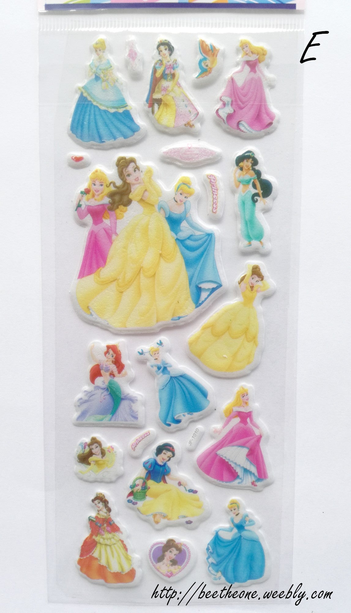 Planche de Stickers Princesses - 11 modèles