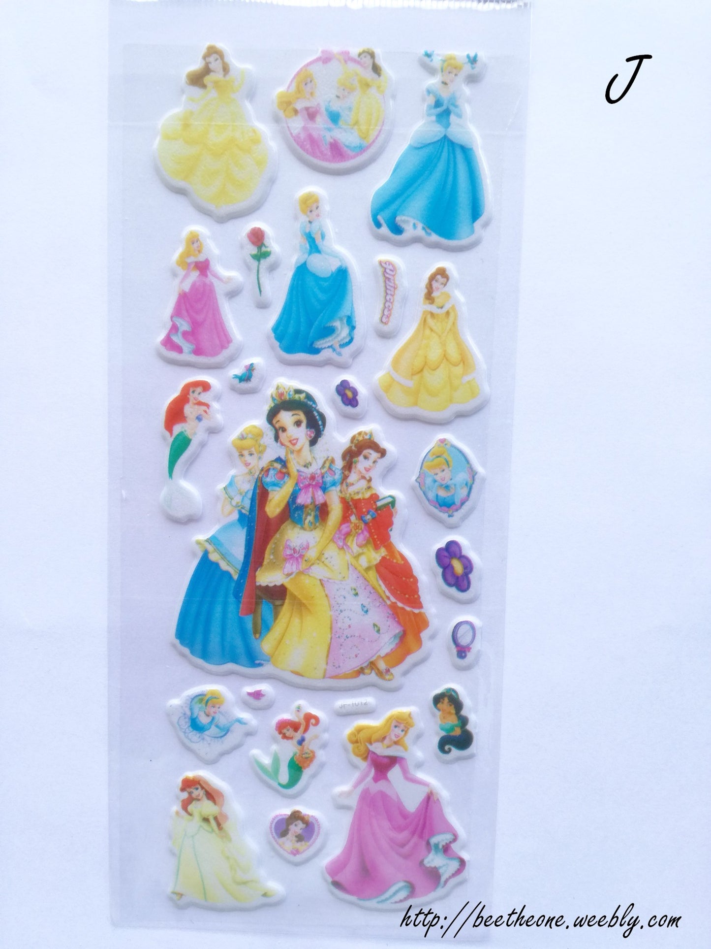 Planche de Stickers Princesses - 11 modèles