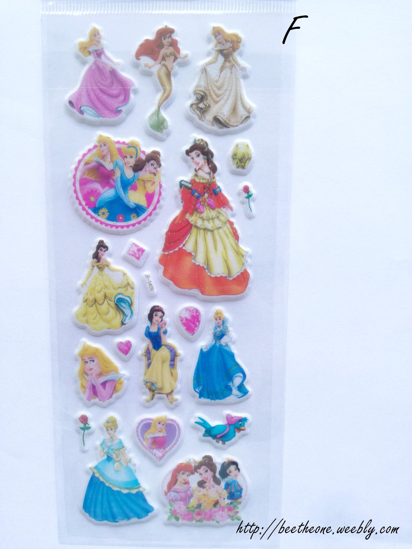 Planche de Stickers Princesses - 11 modèles