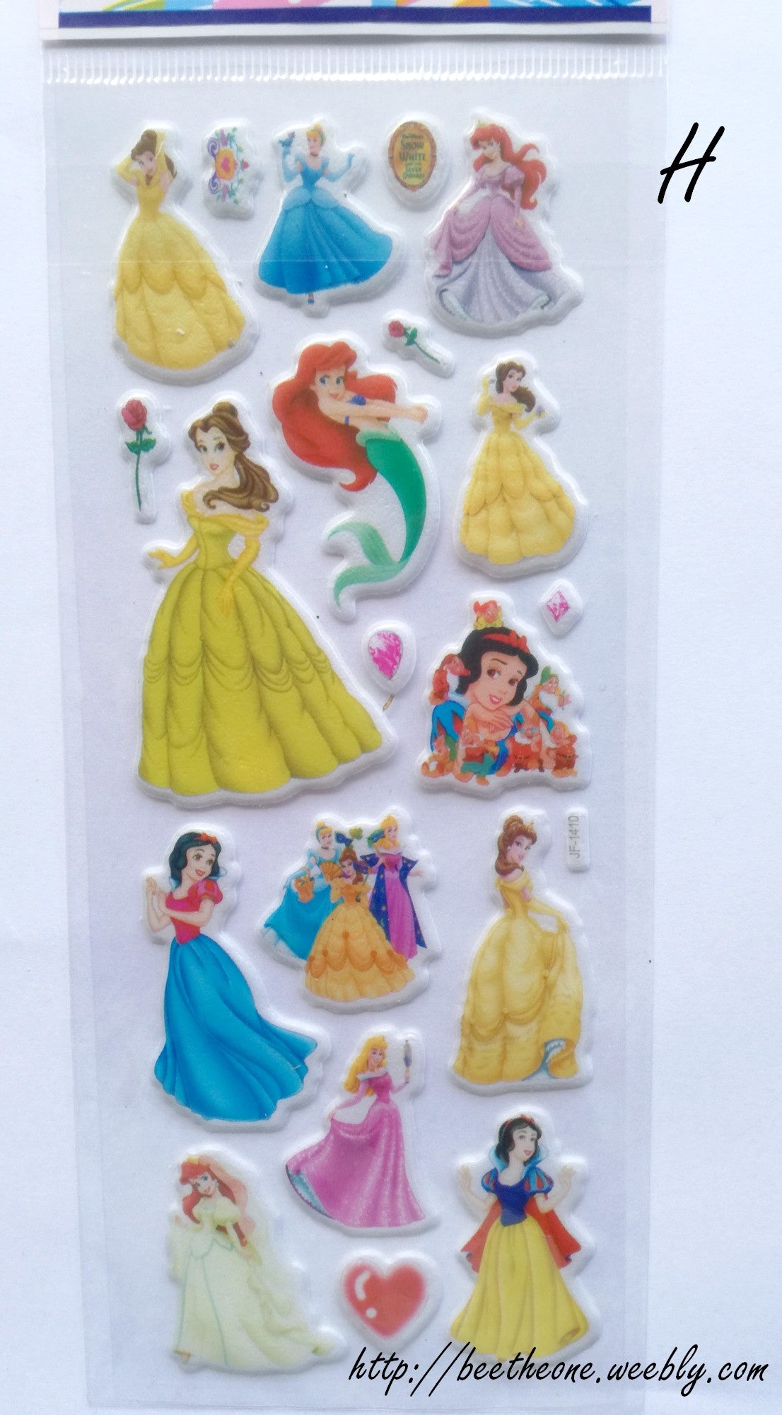Planche de Stickers Princesses - 11 modèles