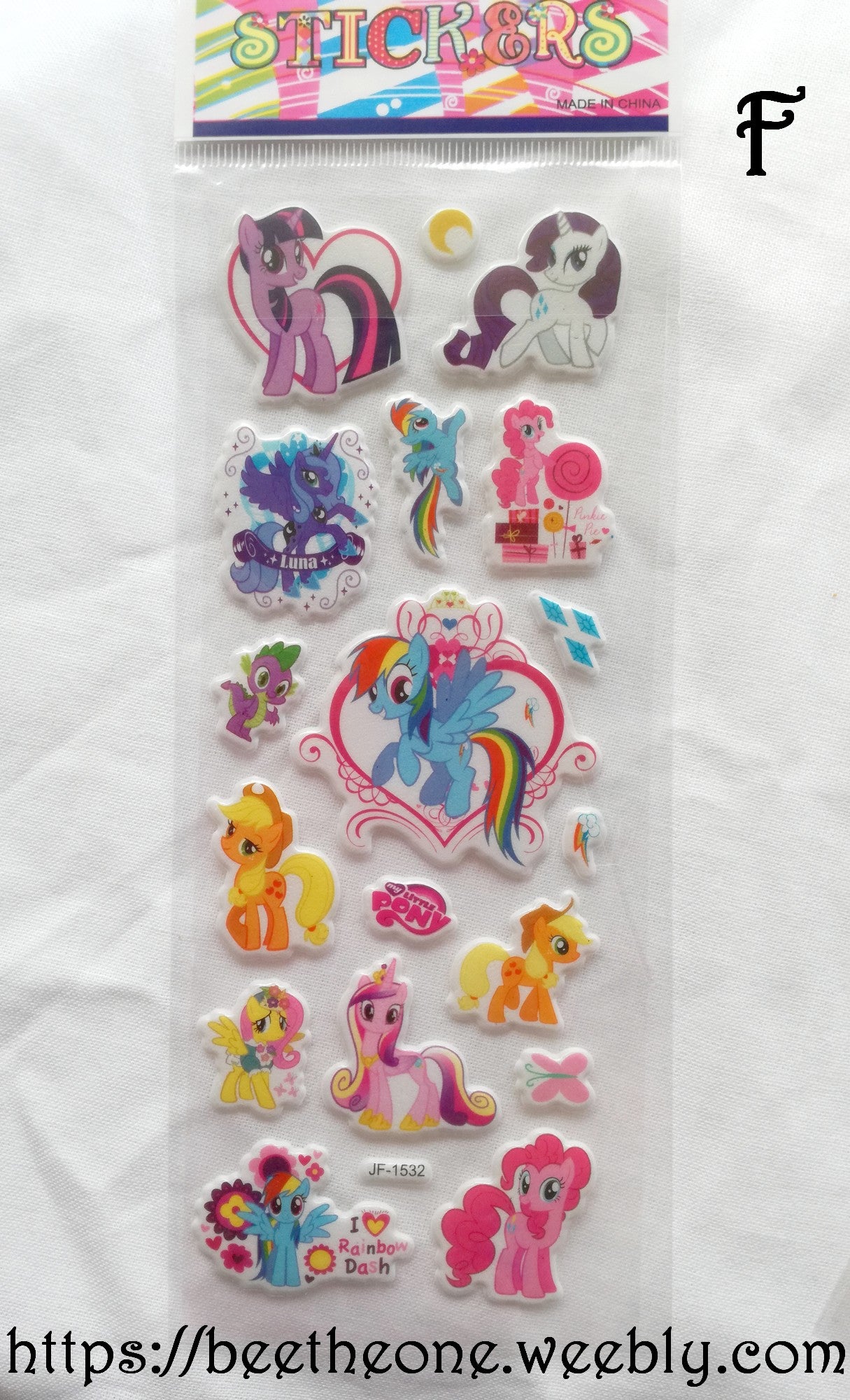 Planche de stickers Poneys - 6 modèles
