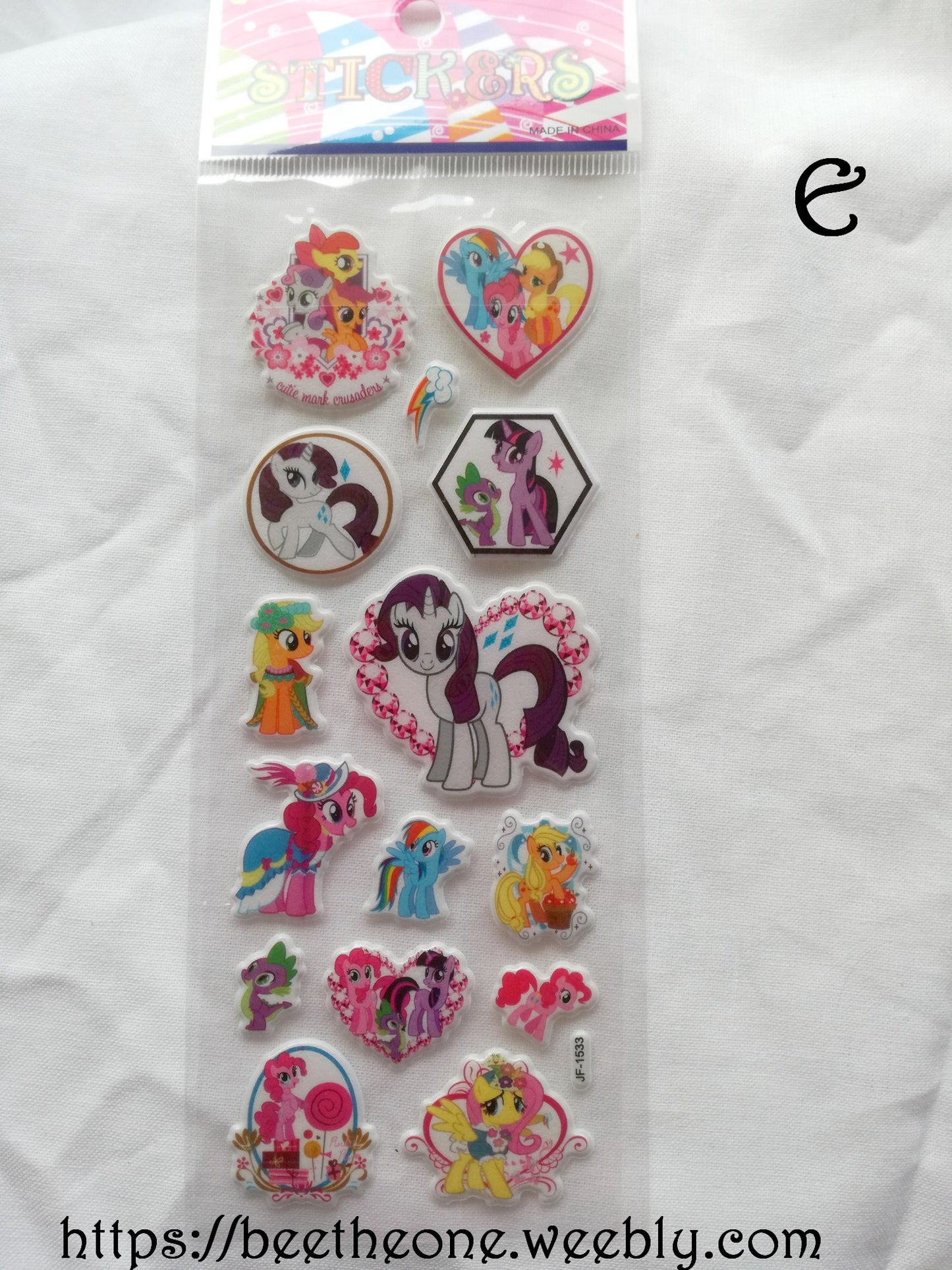 Planche de stickers Poneys - 6 modèles