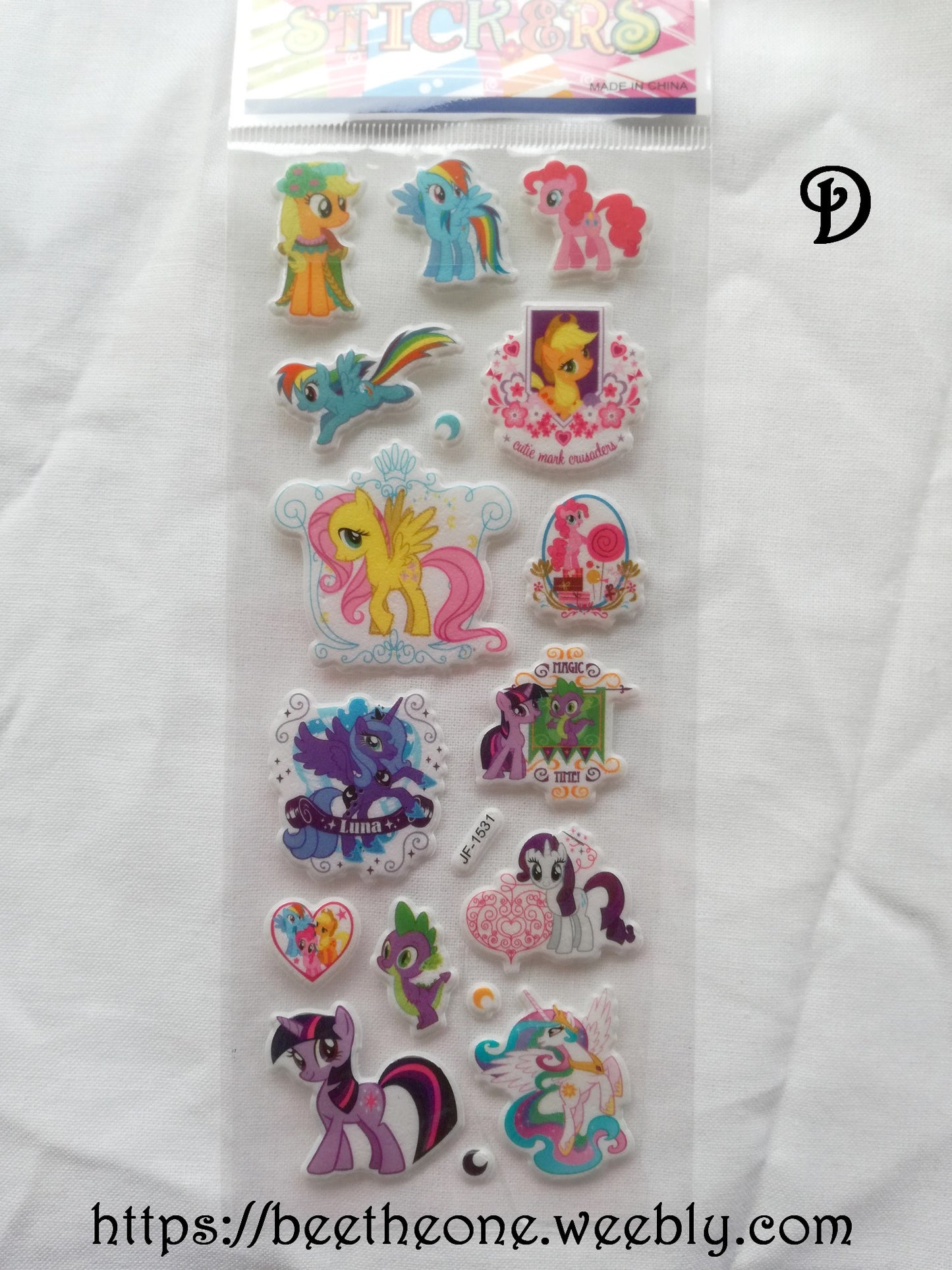 Planche de stickers Poneys - 6 modèles