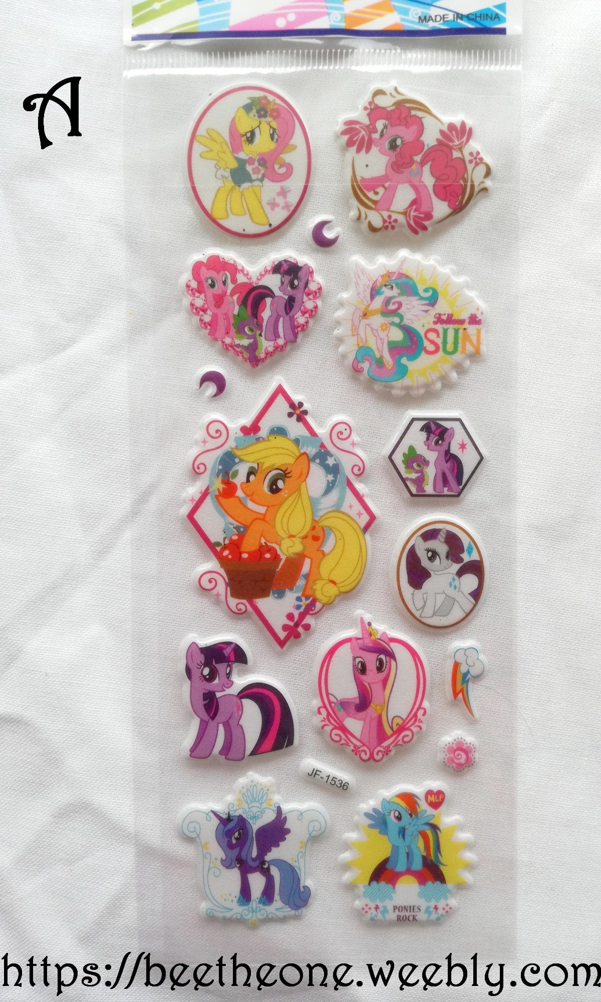Planche de stickers Poneys - 6 modèles