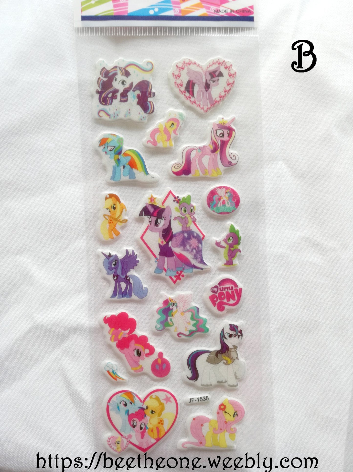 Planche de stickers Poneys - 6 modèles