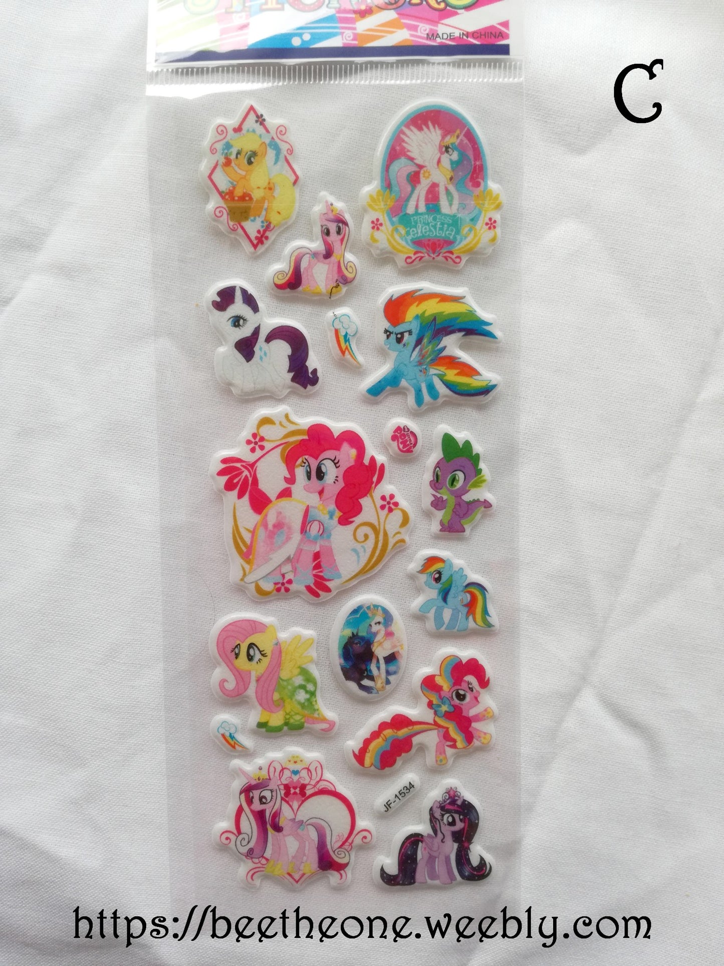 Planche de stickers Poneys - 6 modèles