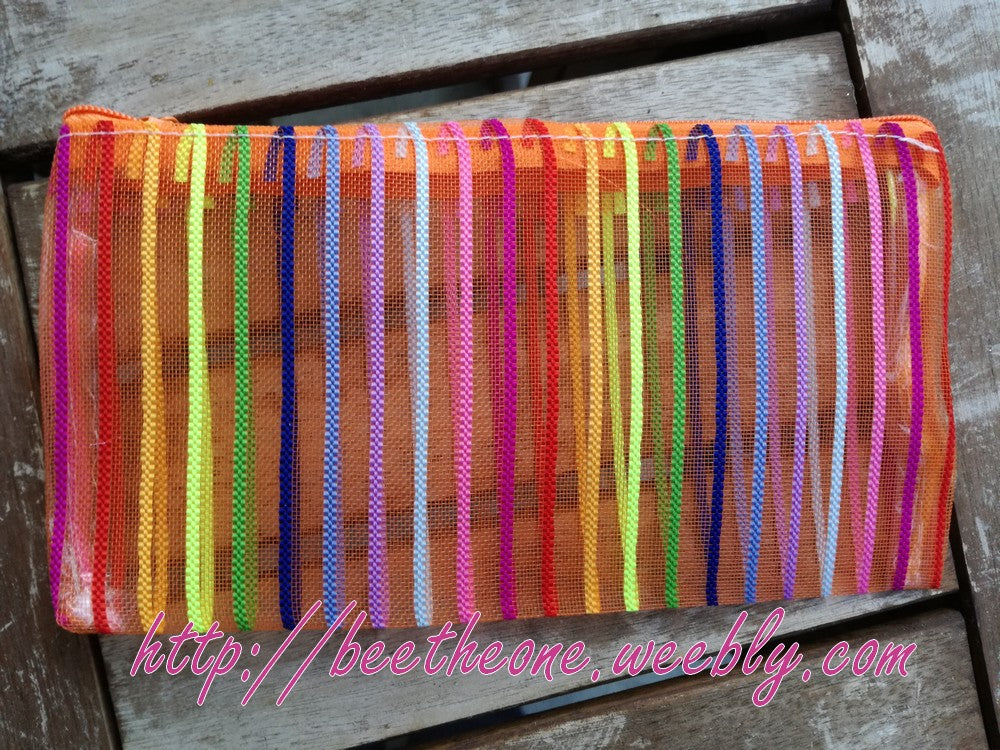 Trousse de rangement plate en toile - 2 coloris