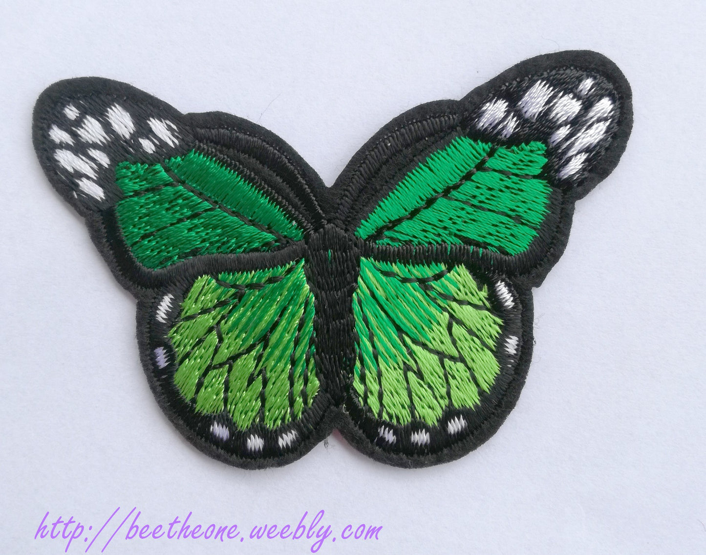 Applique écusson patch thermocollant Papillon monarque dégradé (à coudre ou repasser) - 2 tailles - 12 coloris
