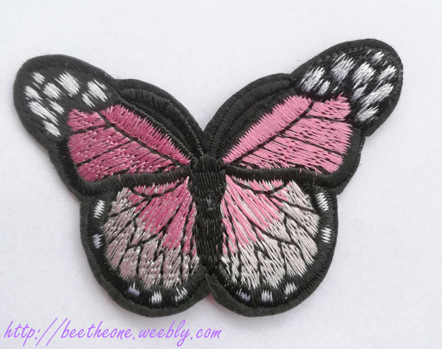 Applique écusson patch thermocollant Papillon monarque dégradé (à coudre ou repasser) - 2 tailles - 12 coloris