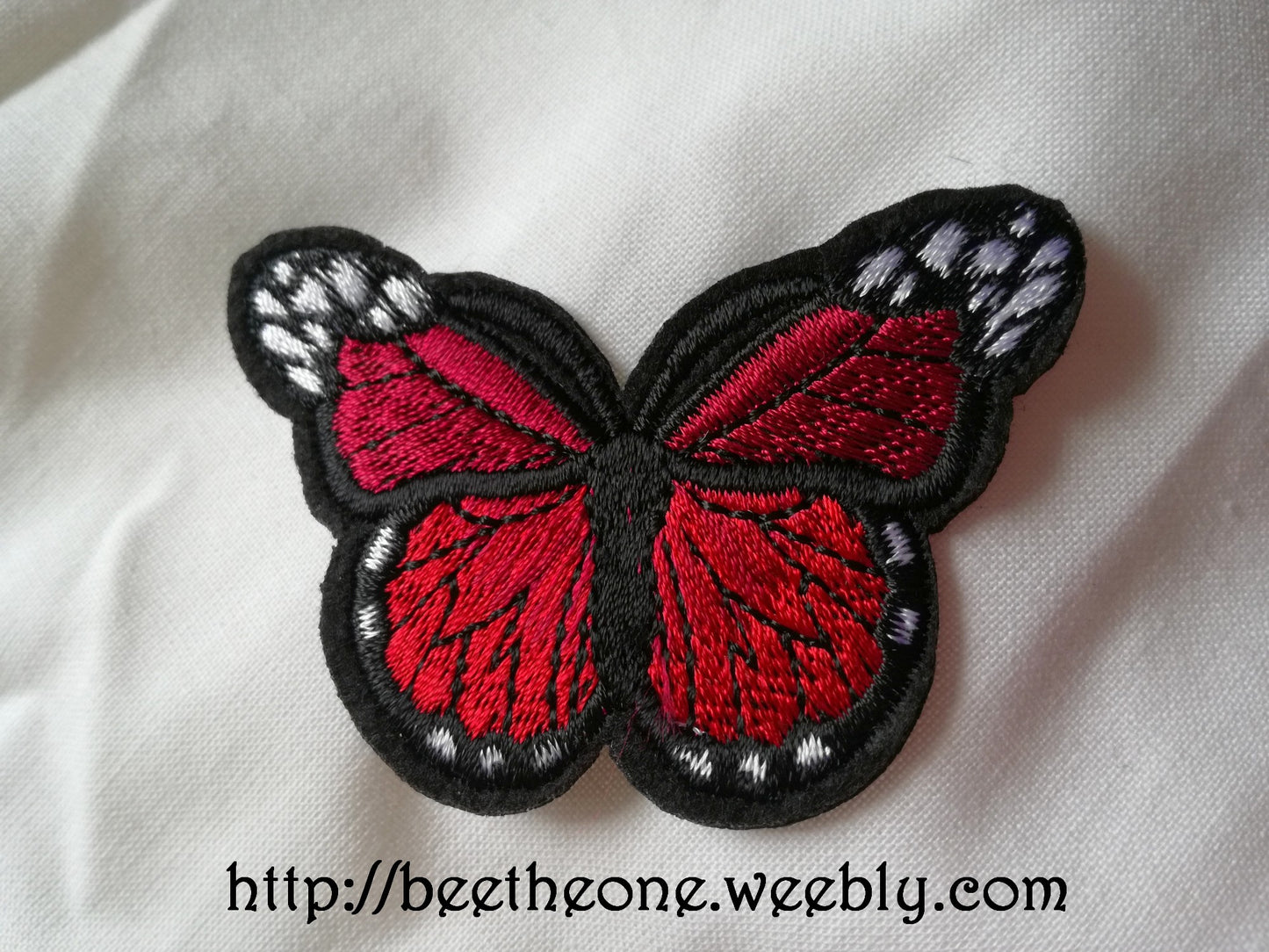 Applique écusson patch thermocollant Papillon monarque dégradé (à coudre ou repasser) - 2 tailles - 12 coloris