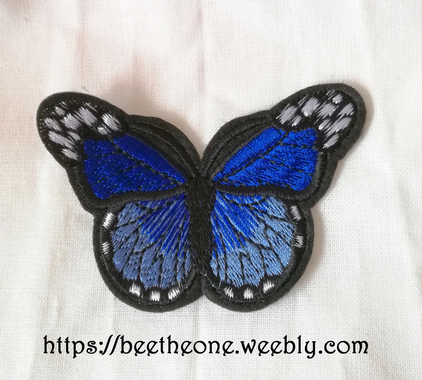 Applique écusson patch thermocollant Papillon monarque dégradé (à coudre ou repasser) - 2 tailles - 12 coloris