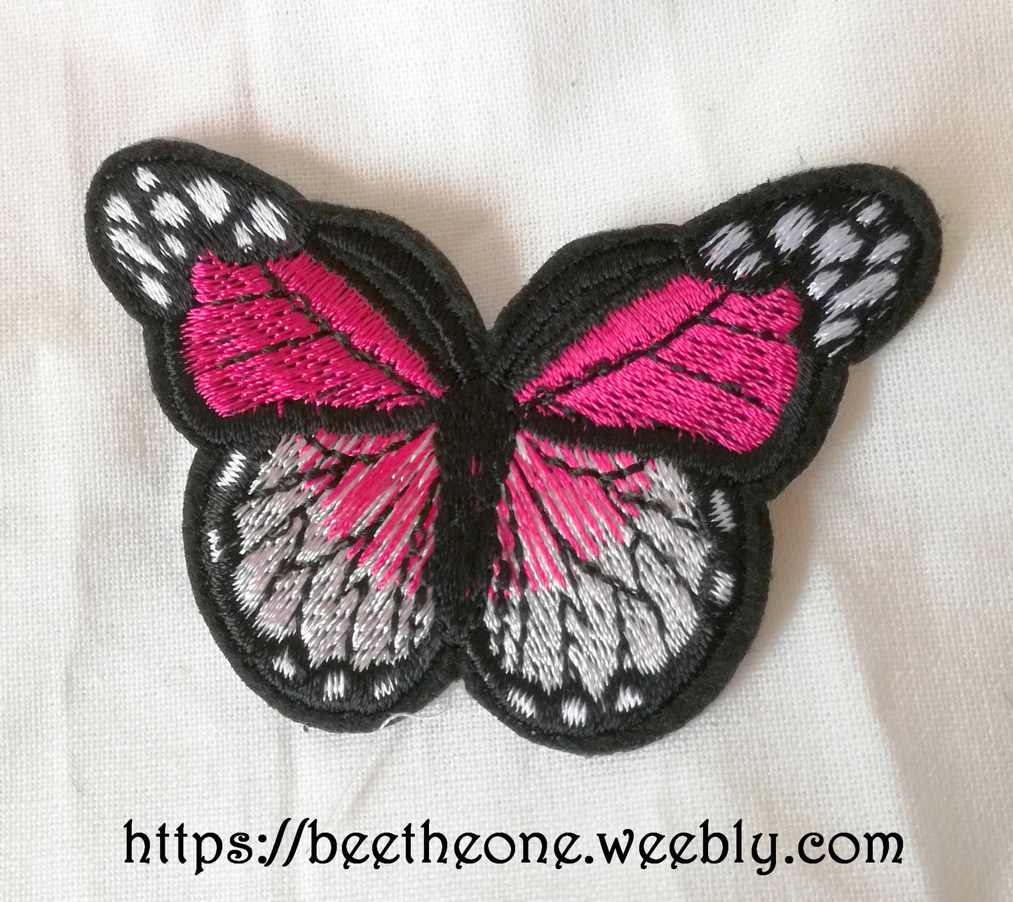 Applique écusson patch thermocollant Papillon monarque dégradé (à coudre ou repasser) - 2 tailles - 12 coloris