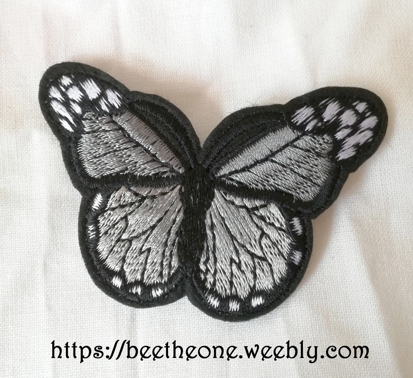 Applique écusson patch thermocollant Papillon monarque dégradé (à coudre ou repasser) - 2 tailles - 12 coloris