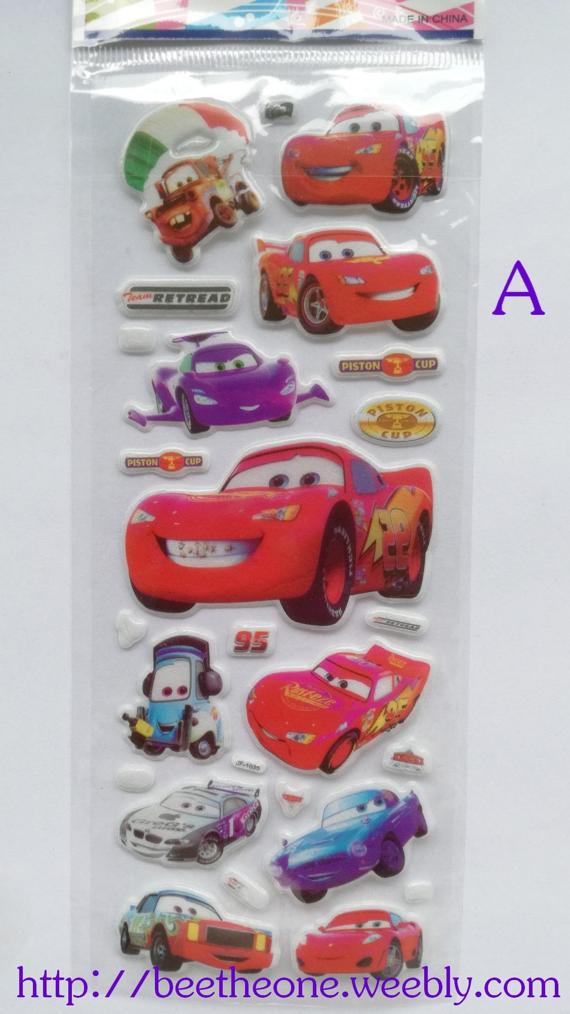Planche de stickers Voitures - 4 modèles