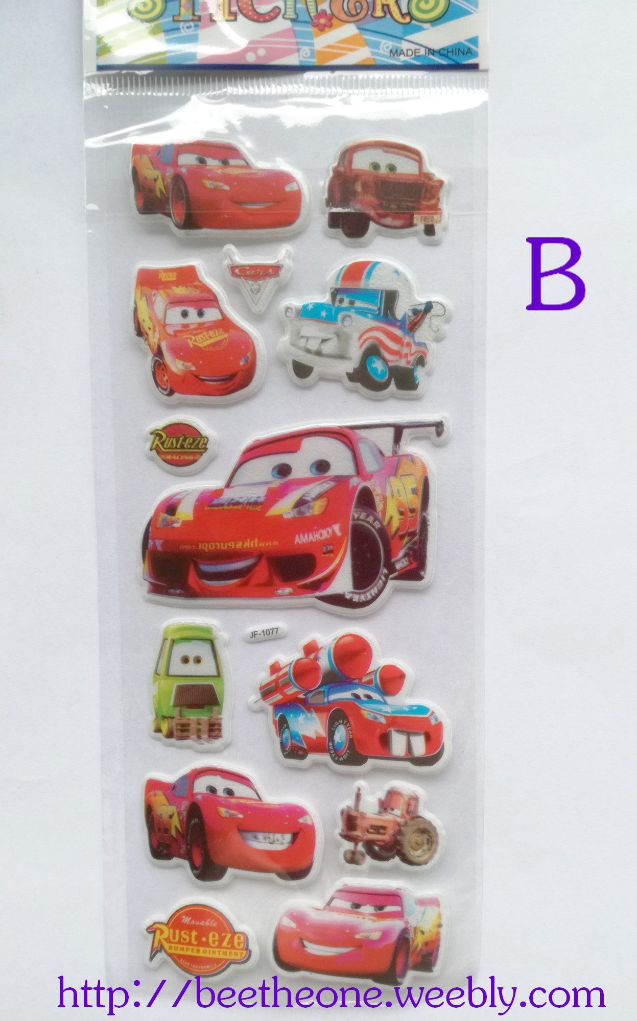 Planche de stickers Voitures - 4 modèles