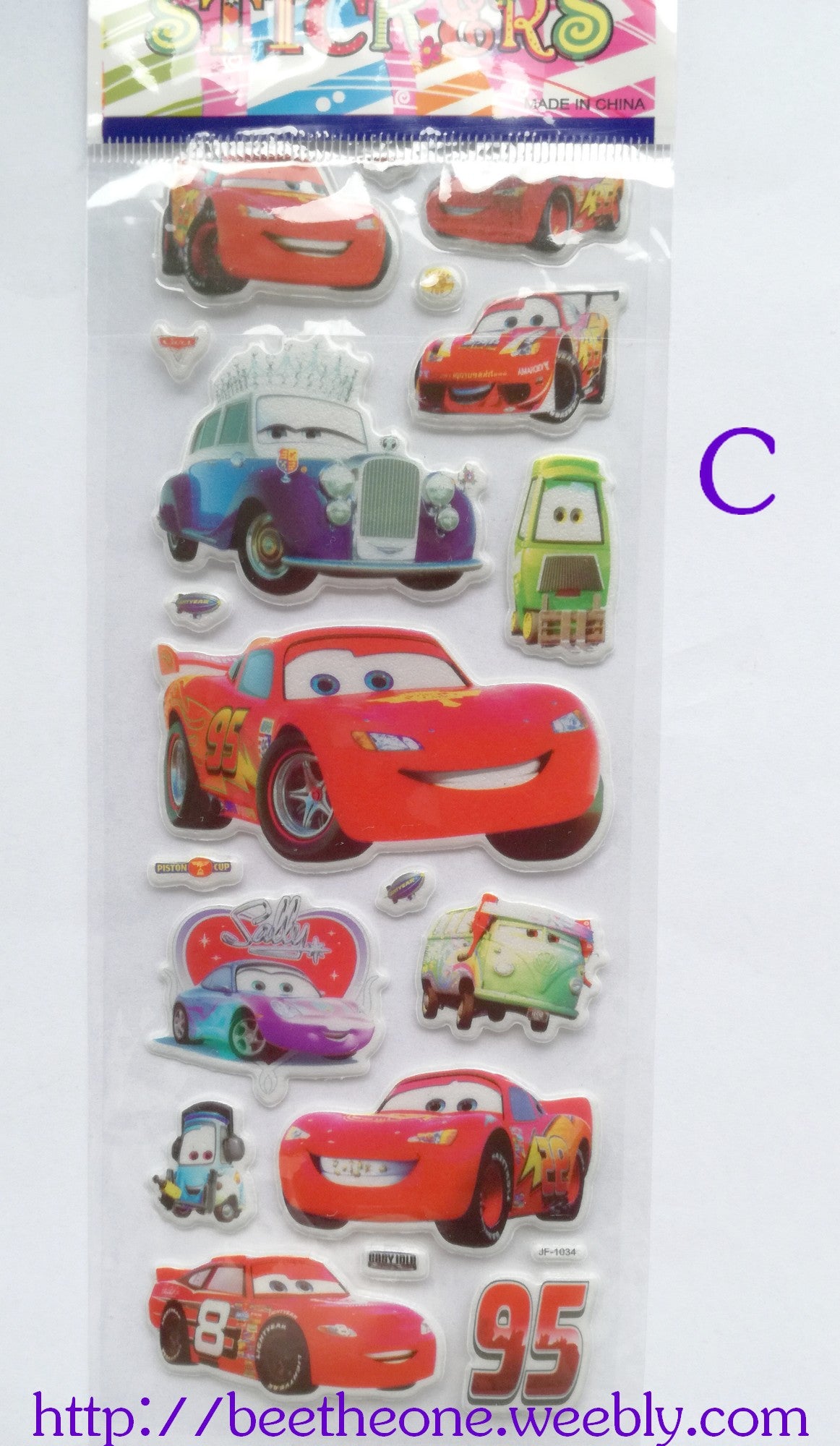 Planche de stickers Voitures - 4 modèles